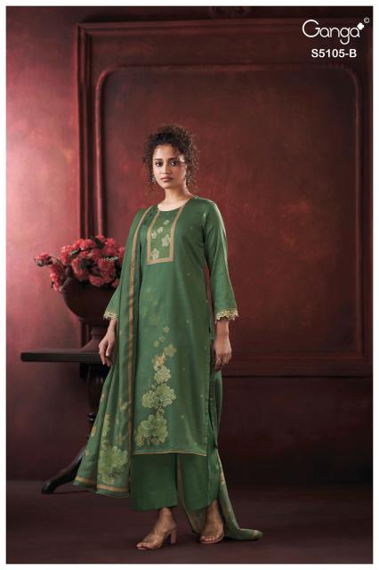 Ganga julisse 5015 cotton dress material wholesale price